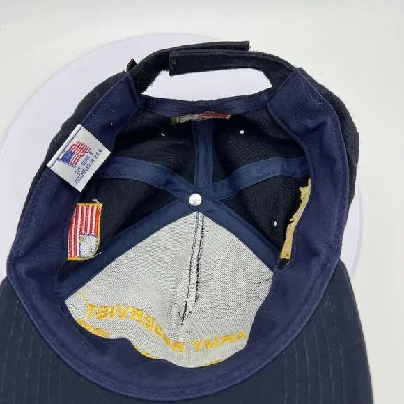 Vintage1980s 1984 U.S. Army Reservist Donald Hume Scrambled Eggs Hat USA Made
